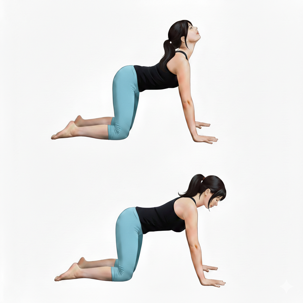 キャット＆ドッグのストレッチ画像